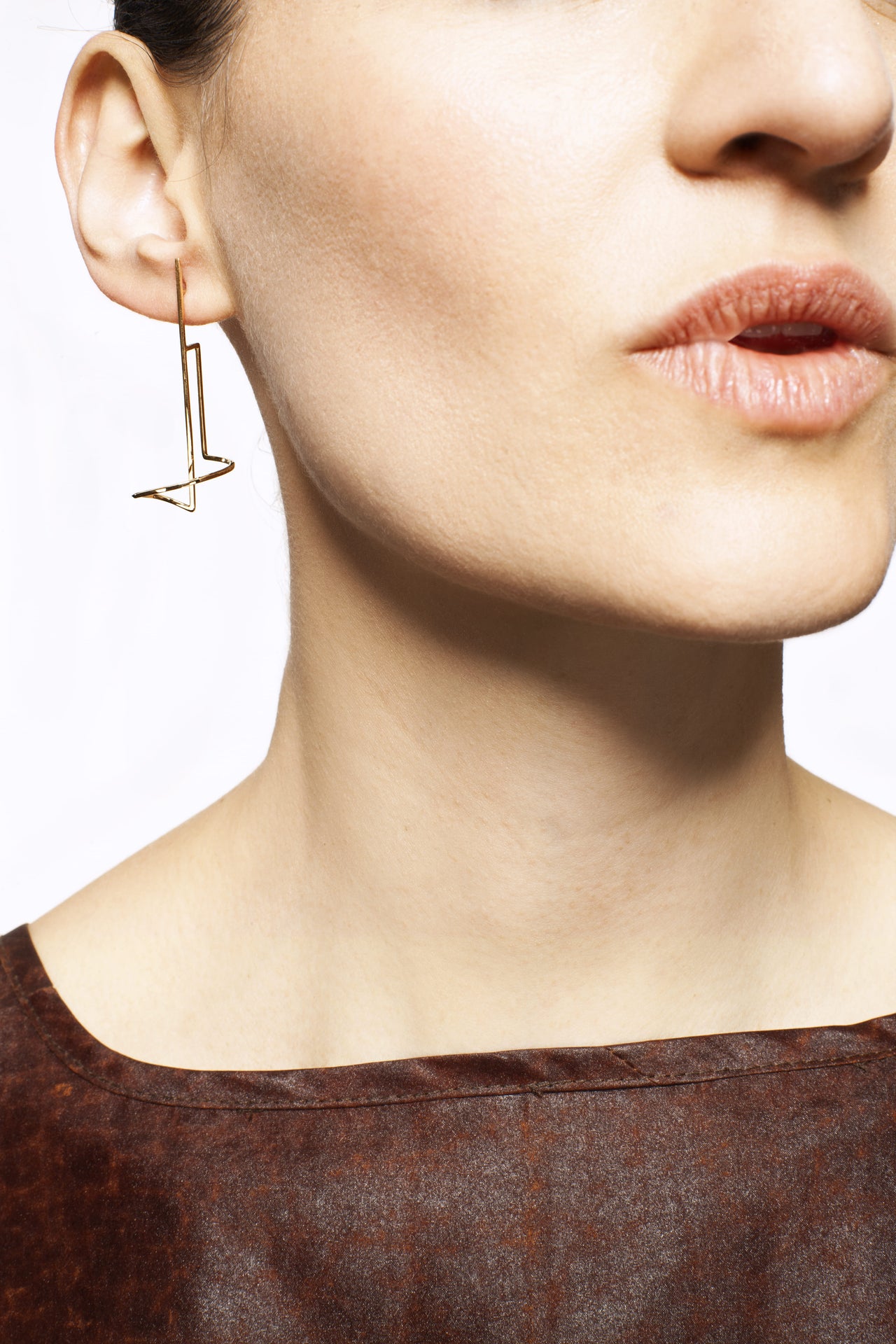 Long Gold Earrings Parts of the Whole