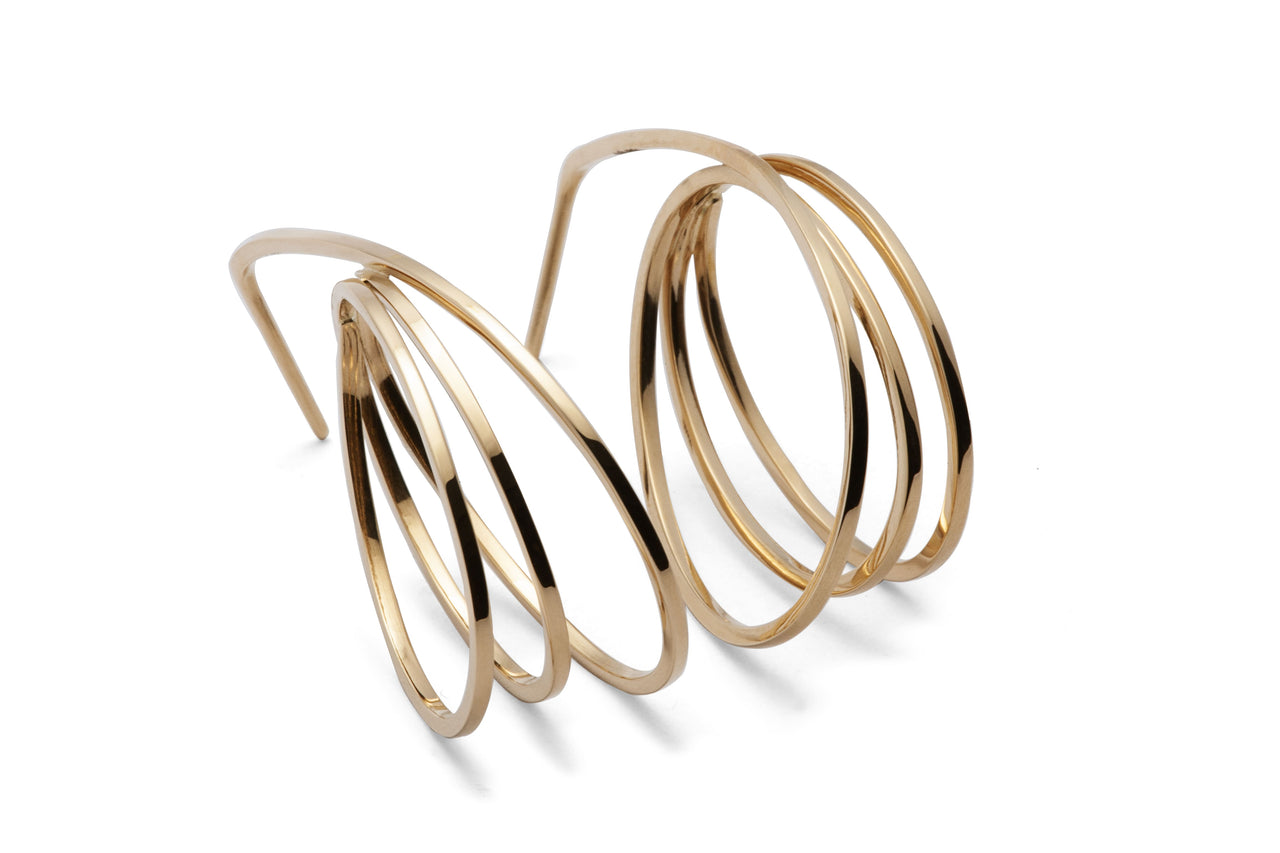 Long Gold Earrings Nest