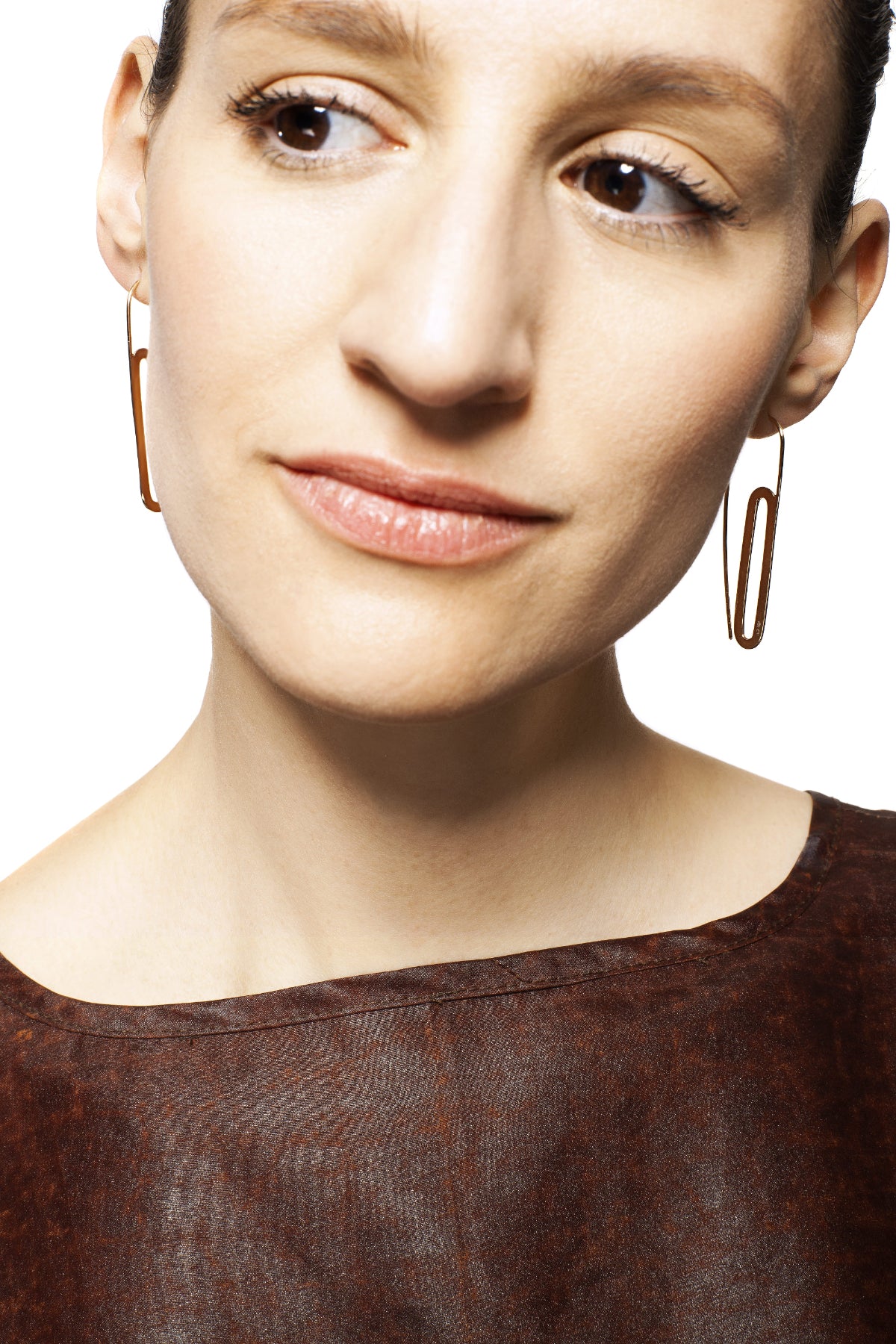 Gold Hoops Oval
