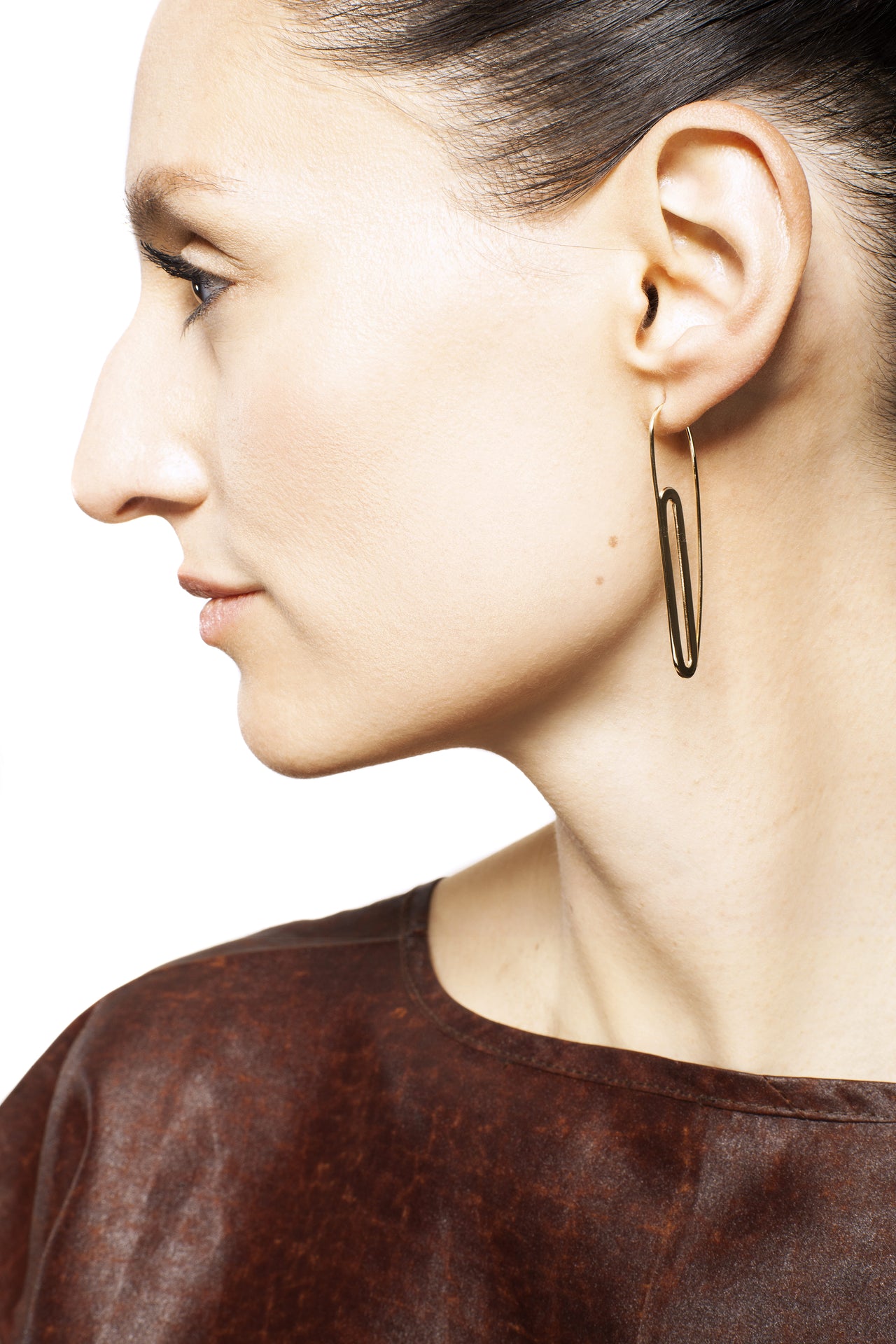 Gold Hoops Oval