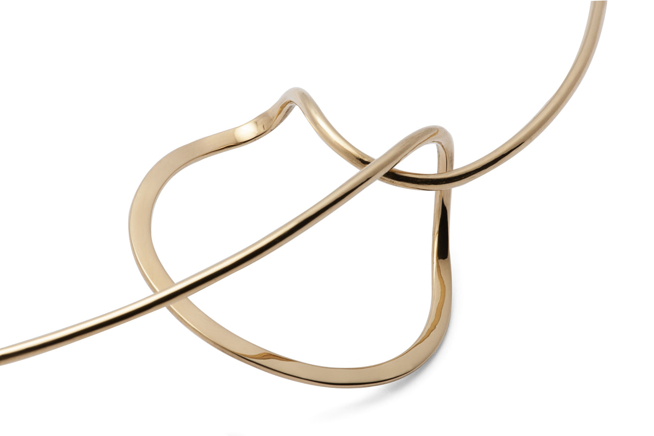Gold Necklace Knot
