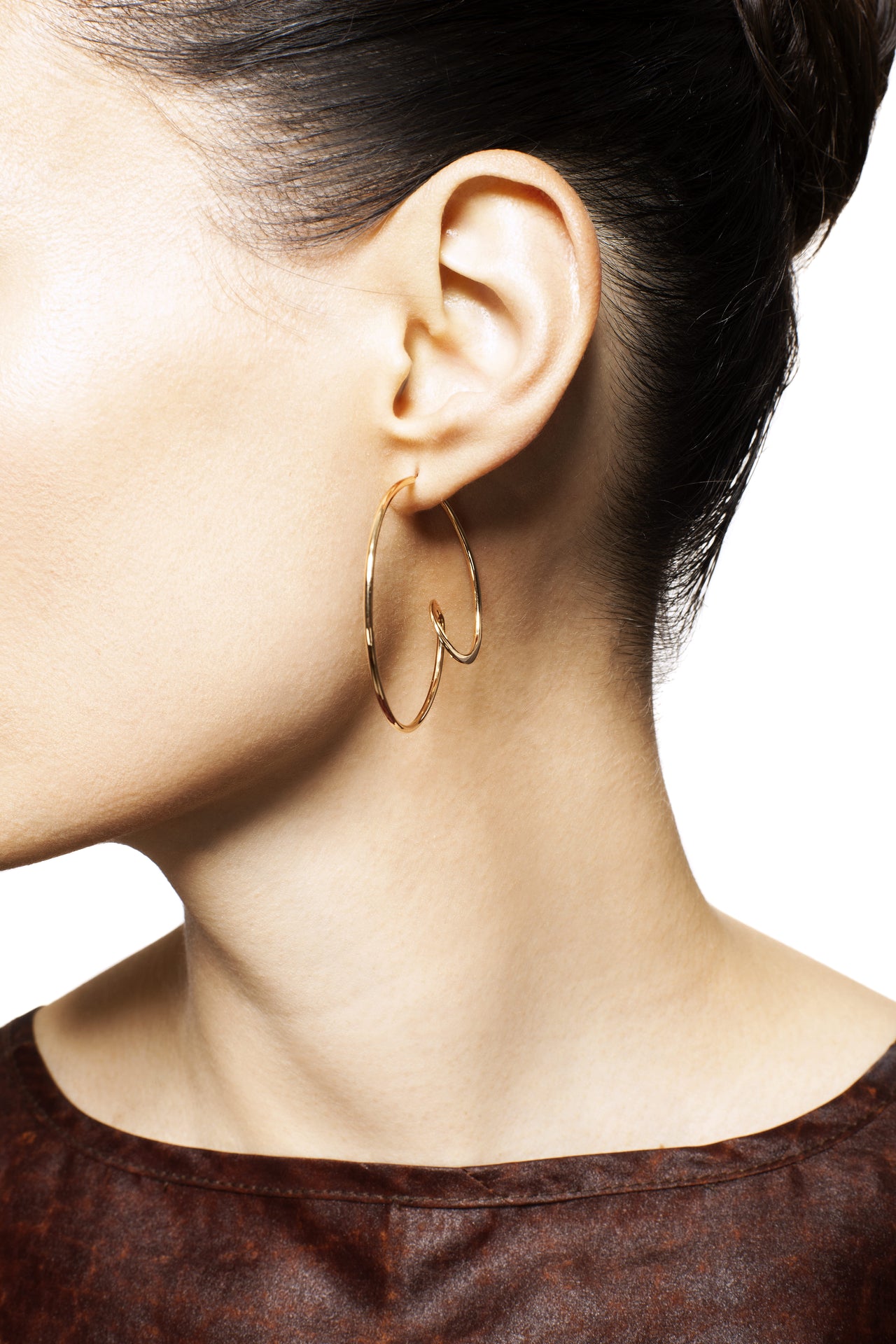 Gold Hoop Knot Large