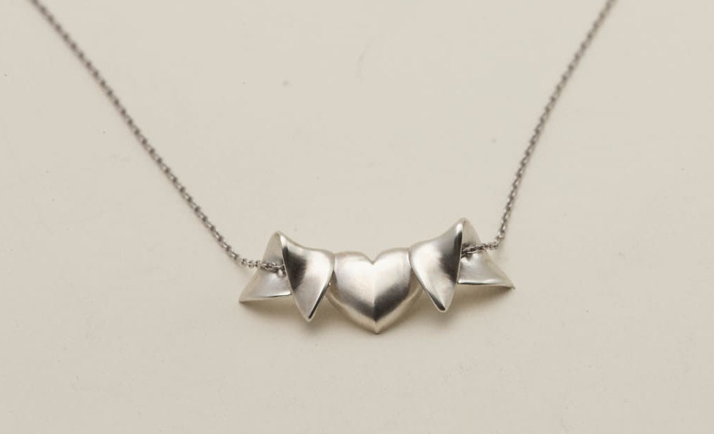 Radiant Heart on an 18" Sterling Silver chain