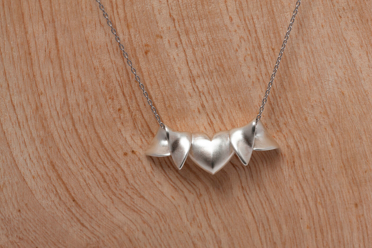 Radiant Heart on an 18" Sterling Silver chain