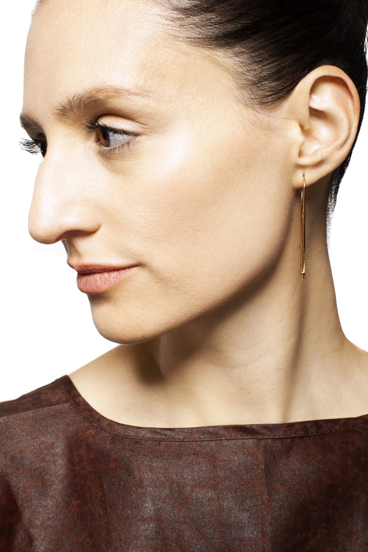 Gold Hoops Oval