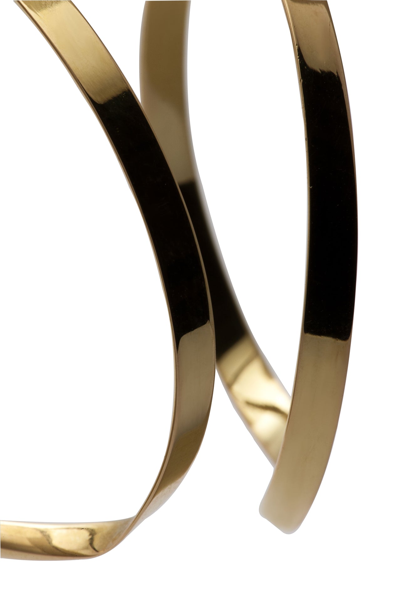 Gold Medium Hoops Twist