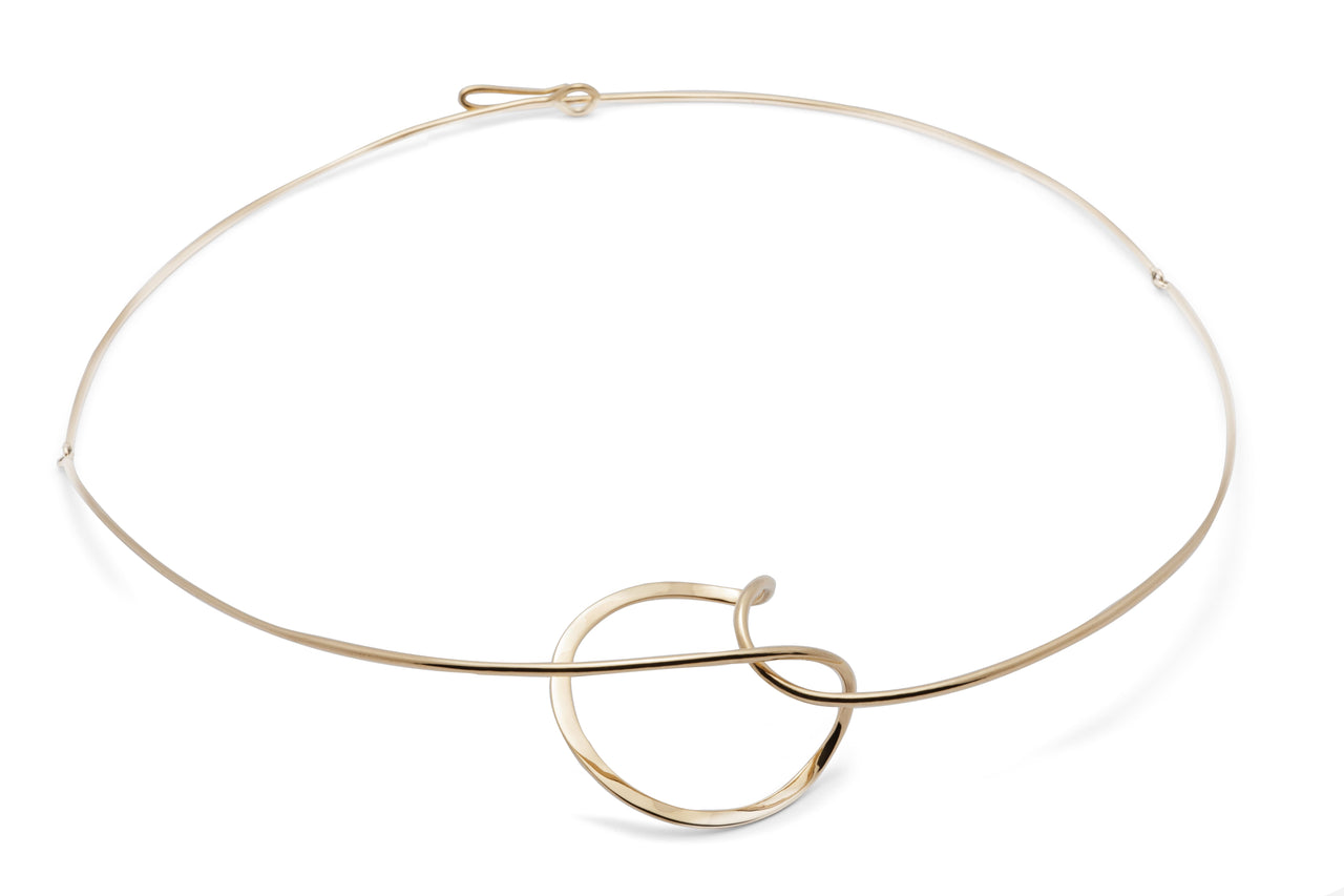 Gold Necklace Knot